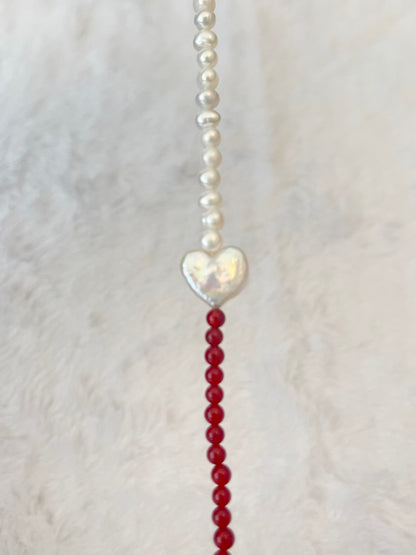 Heart Barque Pearl Bracelet