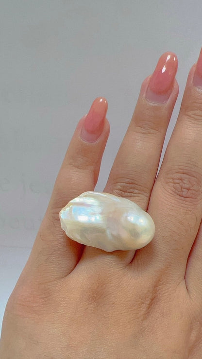 Clean-Fit Baroque Pearl Ring