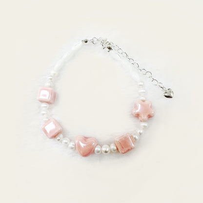 Ceramic x Pearl bracelet