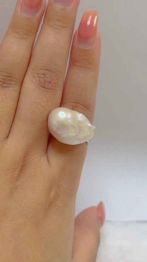 Clean-Fit Baroque Pearl Ring