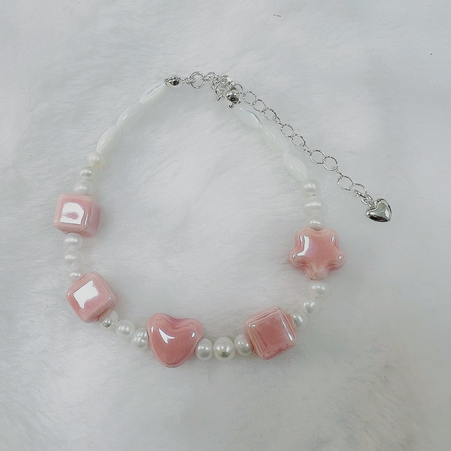 Ceramic x Pearl bracelet